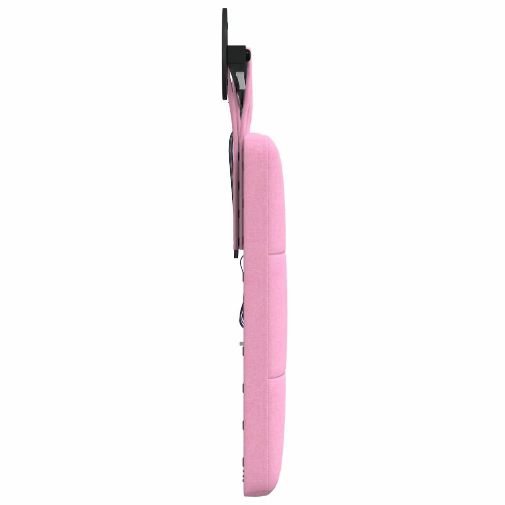 Testiera sospesa Con luce LED Rosa Tessuto
