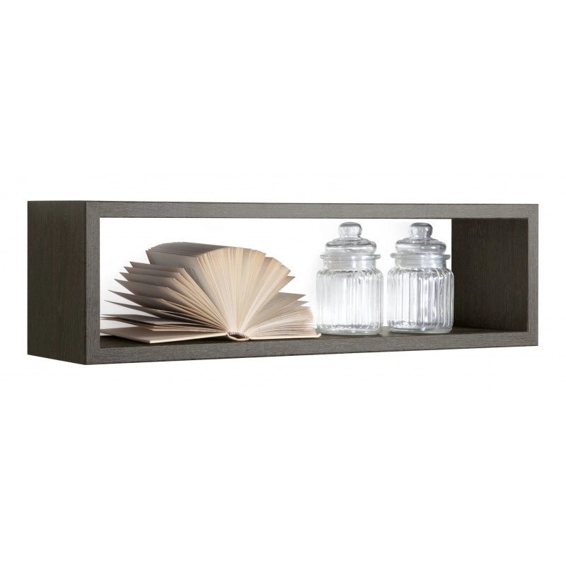 Mensola da Muro, Pensile Bagno, Mensola da Parete, Scaffale da Parete, Rovere Scuro, 60x17 p15,5 cm - Regolo