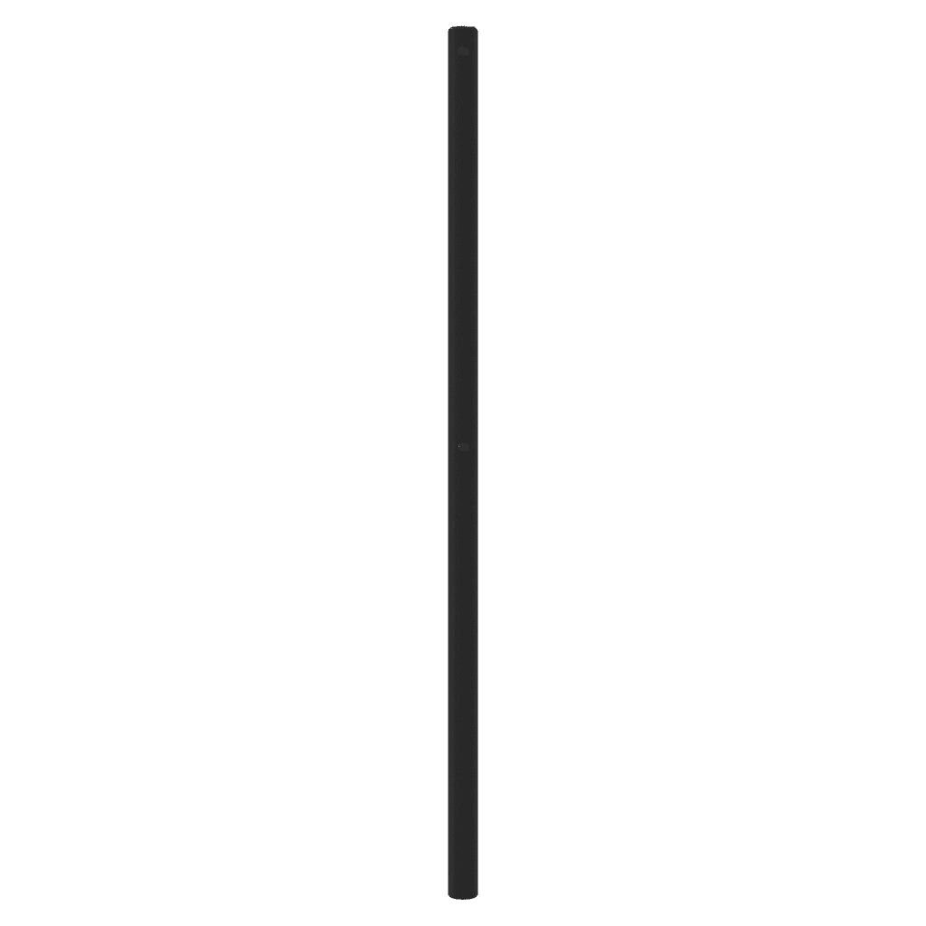 Testiera in Metallo Nero 80 cm