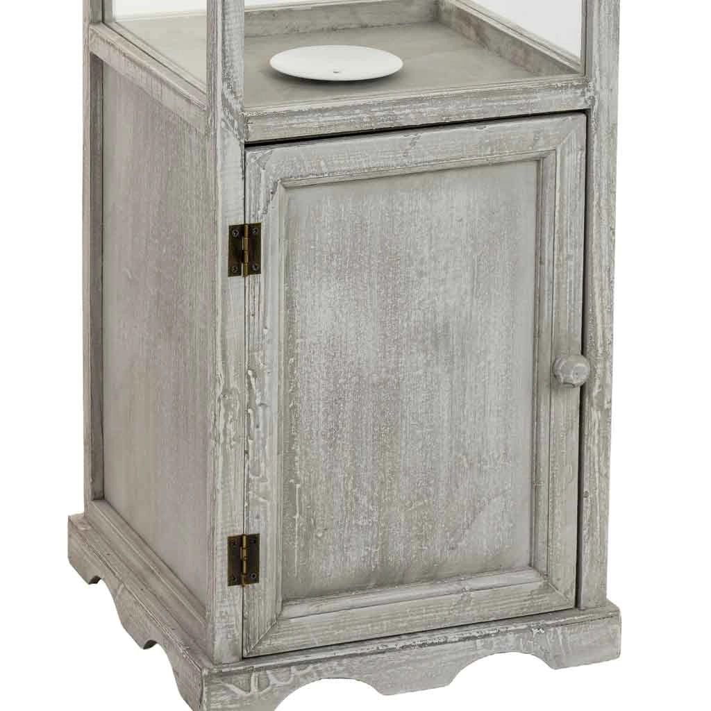 Lanterna in legno 30x30x112h cm
