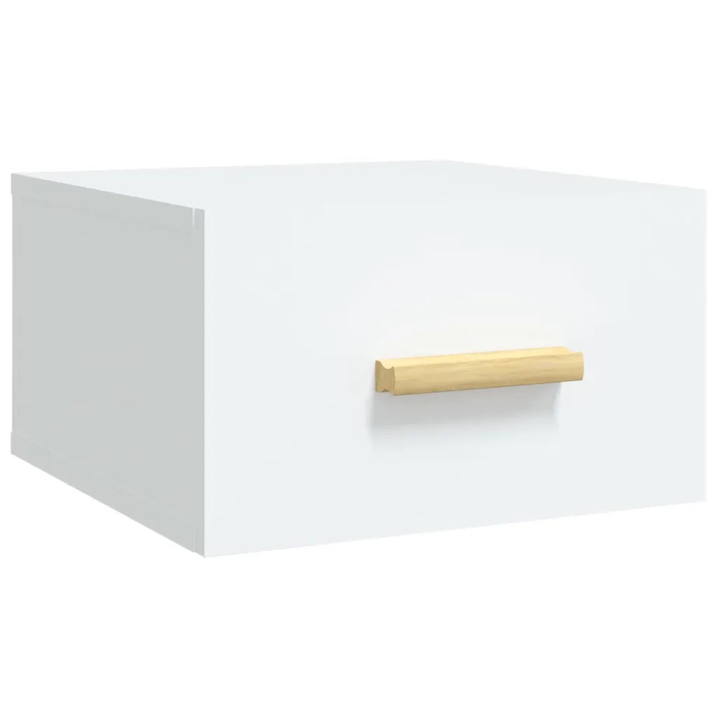 Comodini a Muro 2 pz Bianchi 35x35x20 cm cod mxl 49019