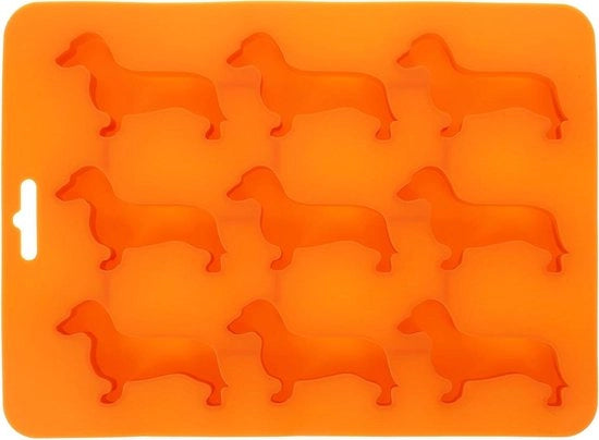 Tavolletti per ghiaccio in forma di cubetti in silicone per cane - cocktail whisky - 2 pezzi