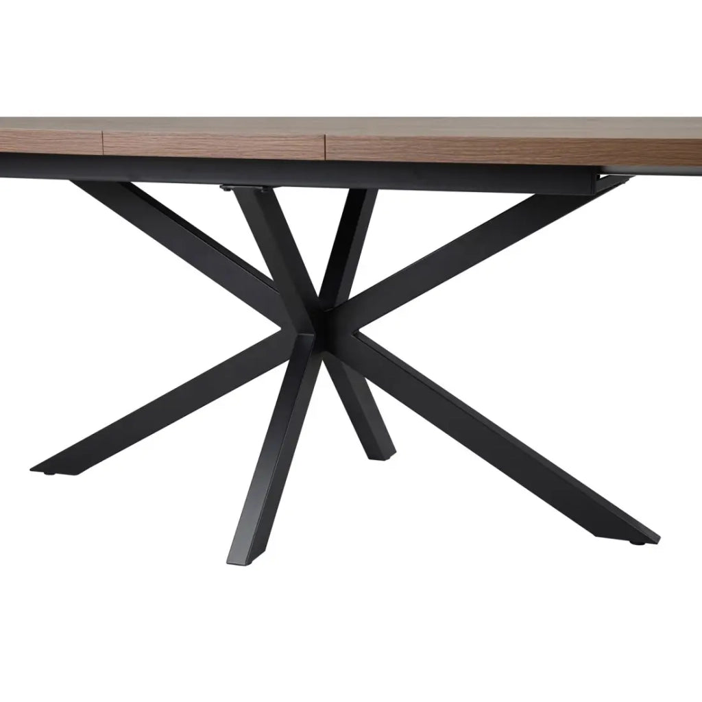 Tavolo estensibile KALVANO – 160 a 200 cm – Rovere scuro – Piano 40 mm – Design contemporaneo