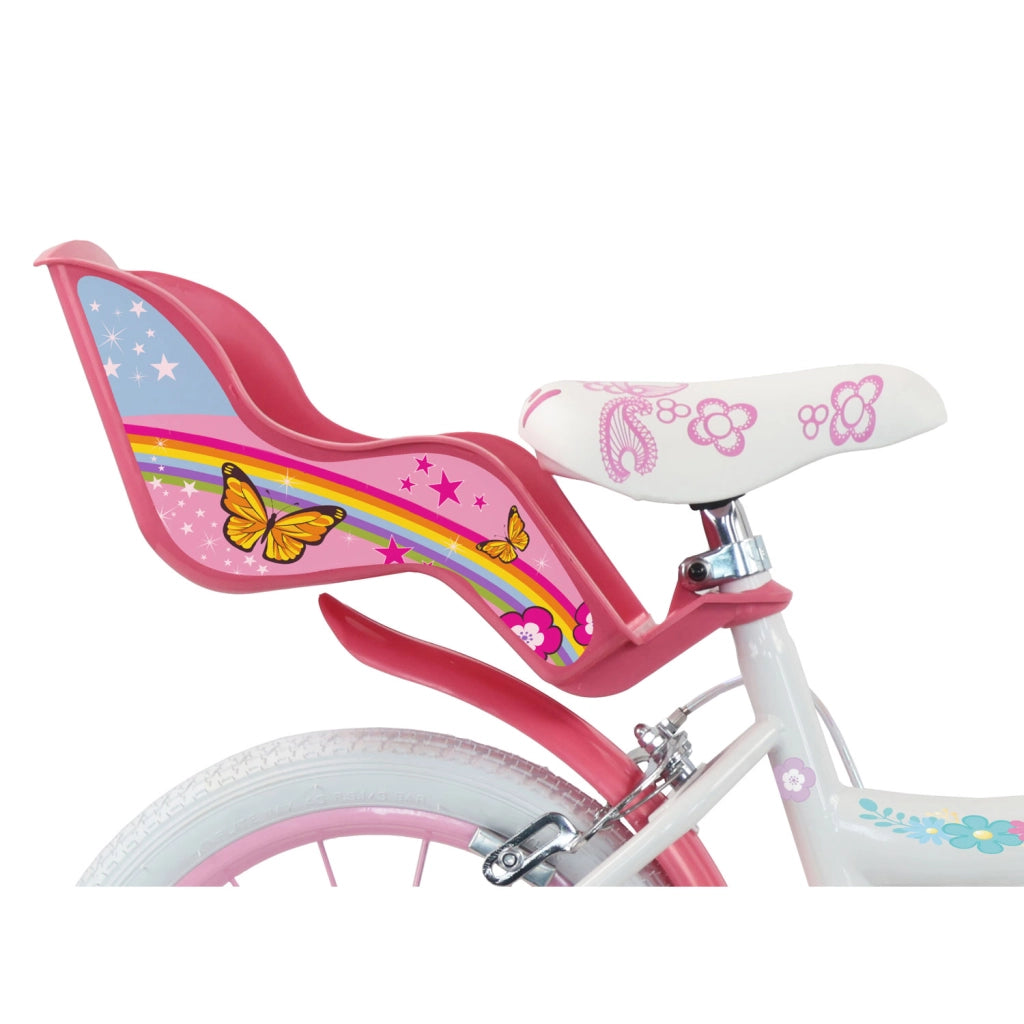 Bicicletta per Bambine 16" Unicorn Freni Caliper e Stabilizzatori in Acciaio Hi-Ten Rosa