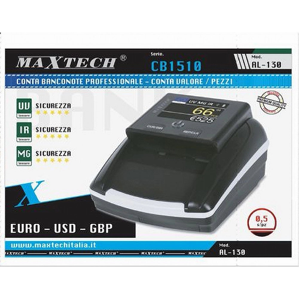 Trade Shop - Conta Banconote Professionale Valore Verificatore Banconote Contraffatte Al-130 -