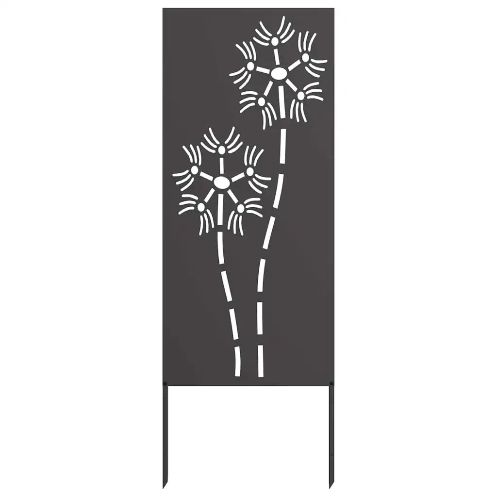 vidaXL Pannello Decorativo da Giardino Altro Nero 50 x 140 cm