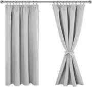 Gordini senza vetrata - argento grigio - set da 2 - 140 x 145 cm