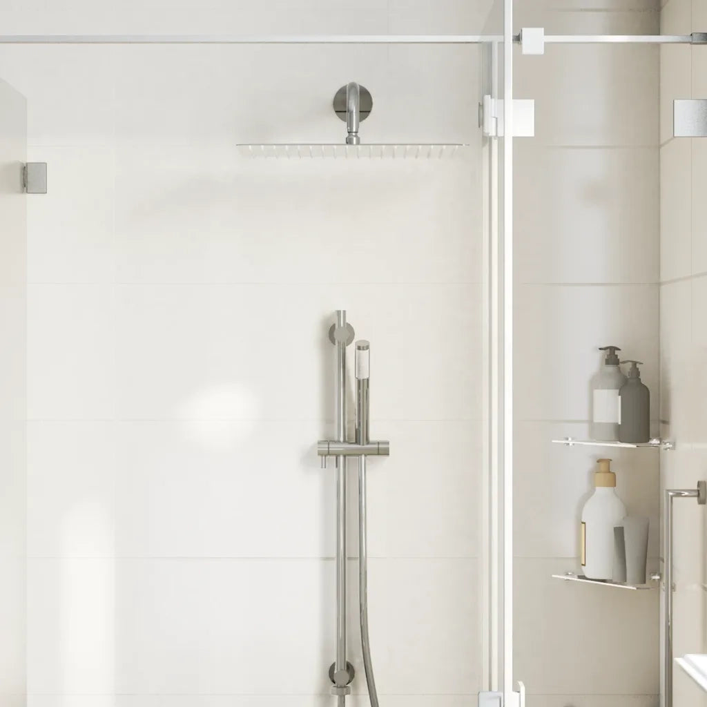 vidaXL Testa Doccia a Pioggia Acciaio Inox 304 40x30 cm Rettangolare