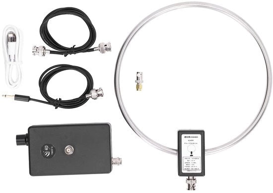 Antenna a Corta Onda Attiva - 3-30 MHz - Acciaio Inossidabile - Guadagno 20dBi - Circonferenza di Ricezione 20 cm