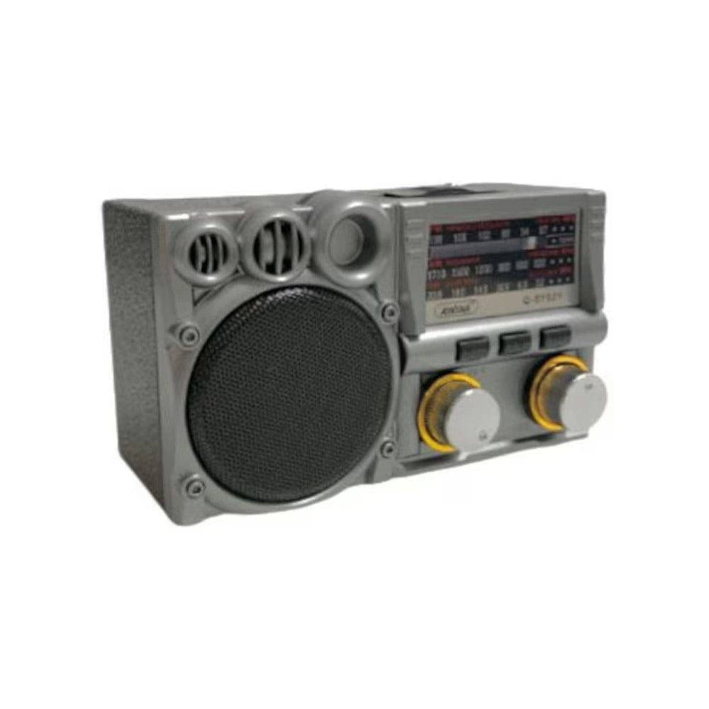 Trade Shop - Radio Portatile Multifunzione Retrò A Batteria Bande Fm Am Sw Analogica Q-sy621 -