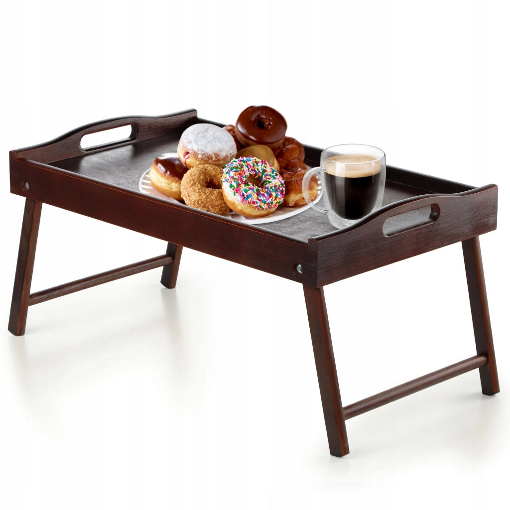 Tavolino da colazione pieghevole in legno KADAX per laptop da letto, vassoio regalo