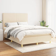 Giroletto a Molle con Materasso Crema 140x200 cm in Tessuto 3142182