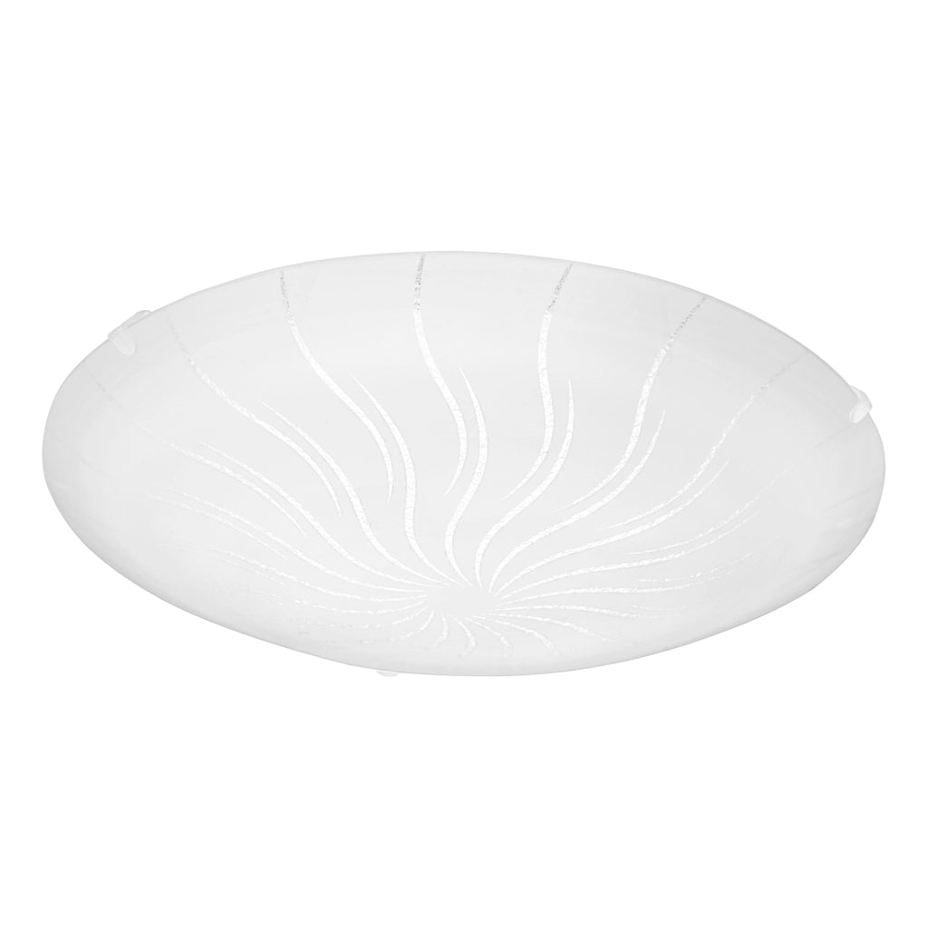 Plafoniera Contemporanea Margitta 1 Acciaio Bianco 3 Luci Led 3,6W