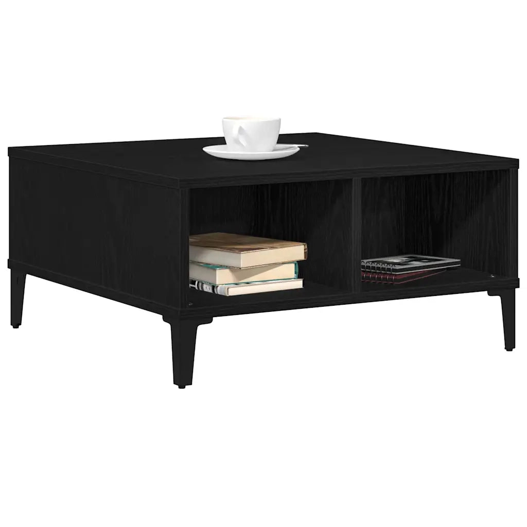 Tavolino da salotto Rovere Nero 60 x 60 x 30 cm 862589