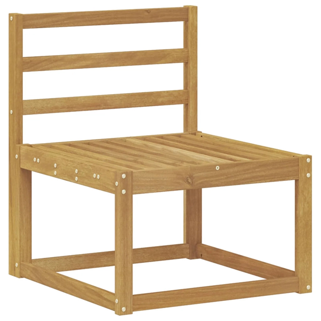 Set di divani da esterno 5 pz Bianco Legno di Acacia Massello 3387193