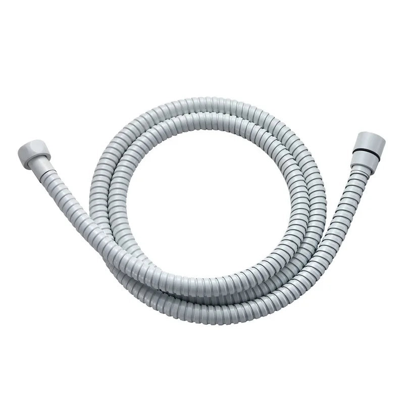 Flessibile doccia in acciaio bianco 150 cm doppia graffatura