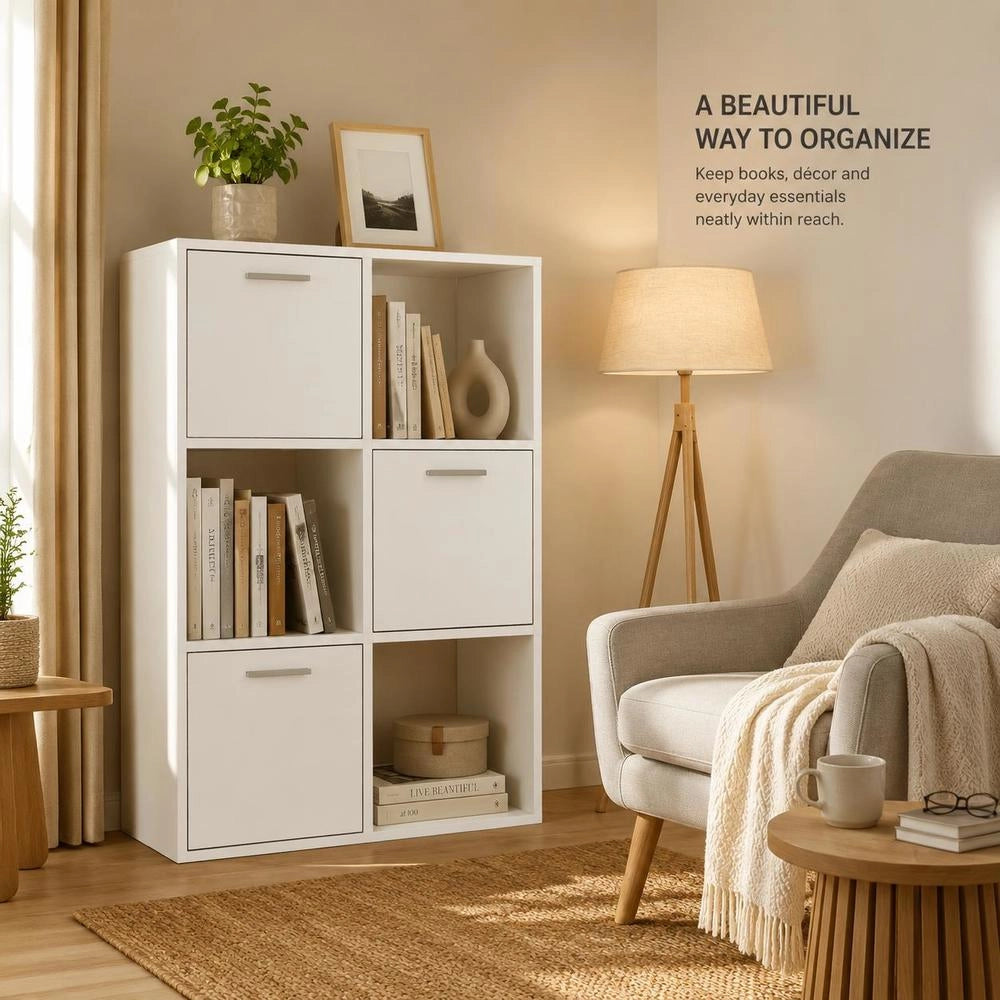 Storage Cabinet, White, 60x29.5x90 Cm, Wood-based Material