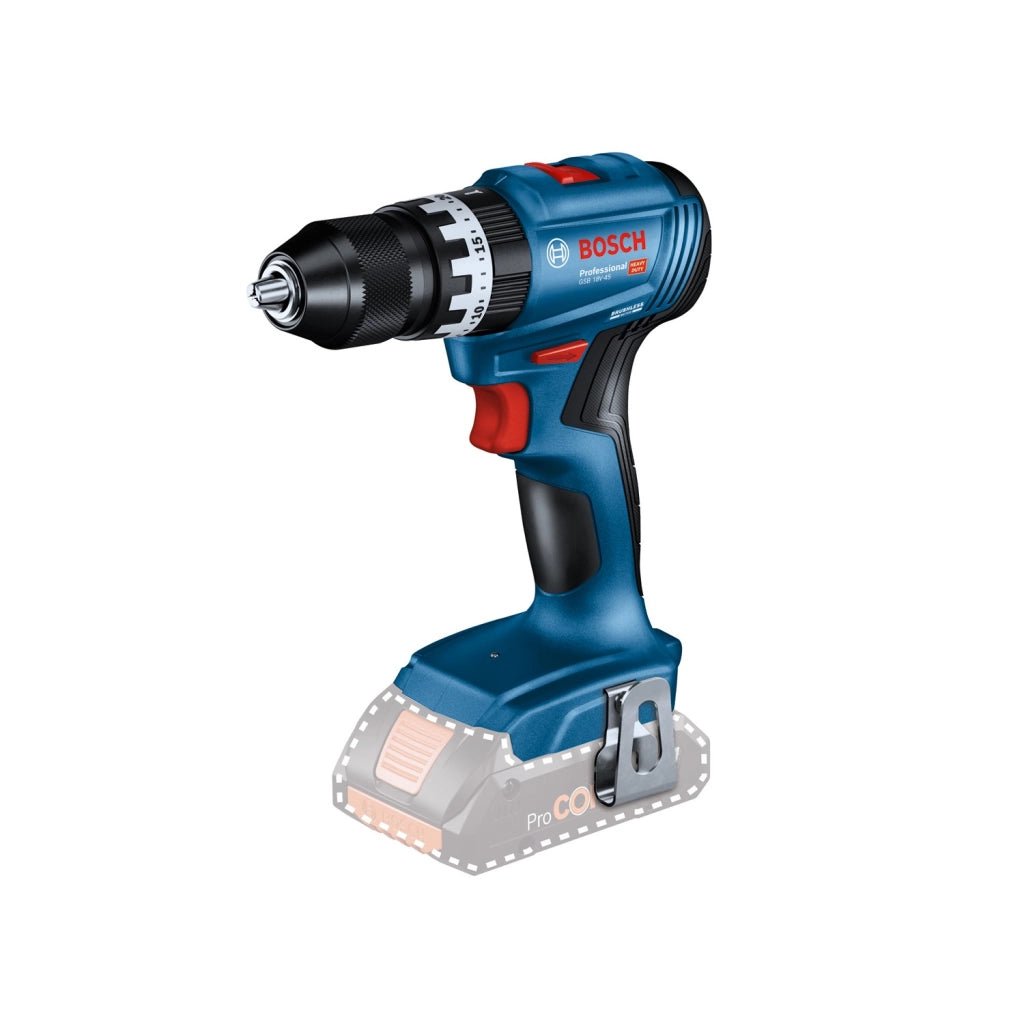TRAPANO AVVITATORE A BATTERIA BOSCH CON PERCUSSIONE GSB 18V-45 - 06019K3300