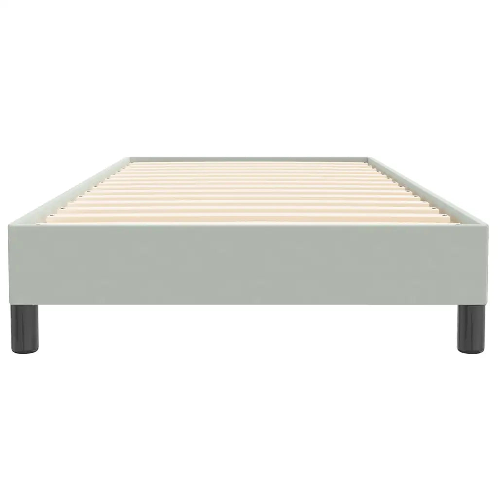Letto a Molle senza Materasso-Struttura Letto Grigio Chiaro 90x220 cm Velluto