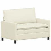 Divano | Divano da soggiorno | Sofa Crema 126 x 81 x 87,5 cm Tessuto