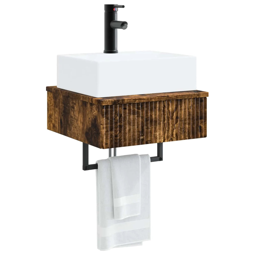 Lavabo da Parete Rovere Fumo 40 x 41 x 39 cm 890203