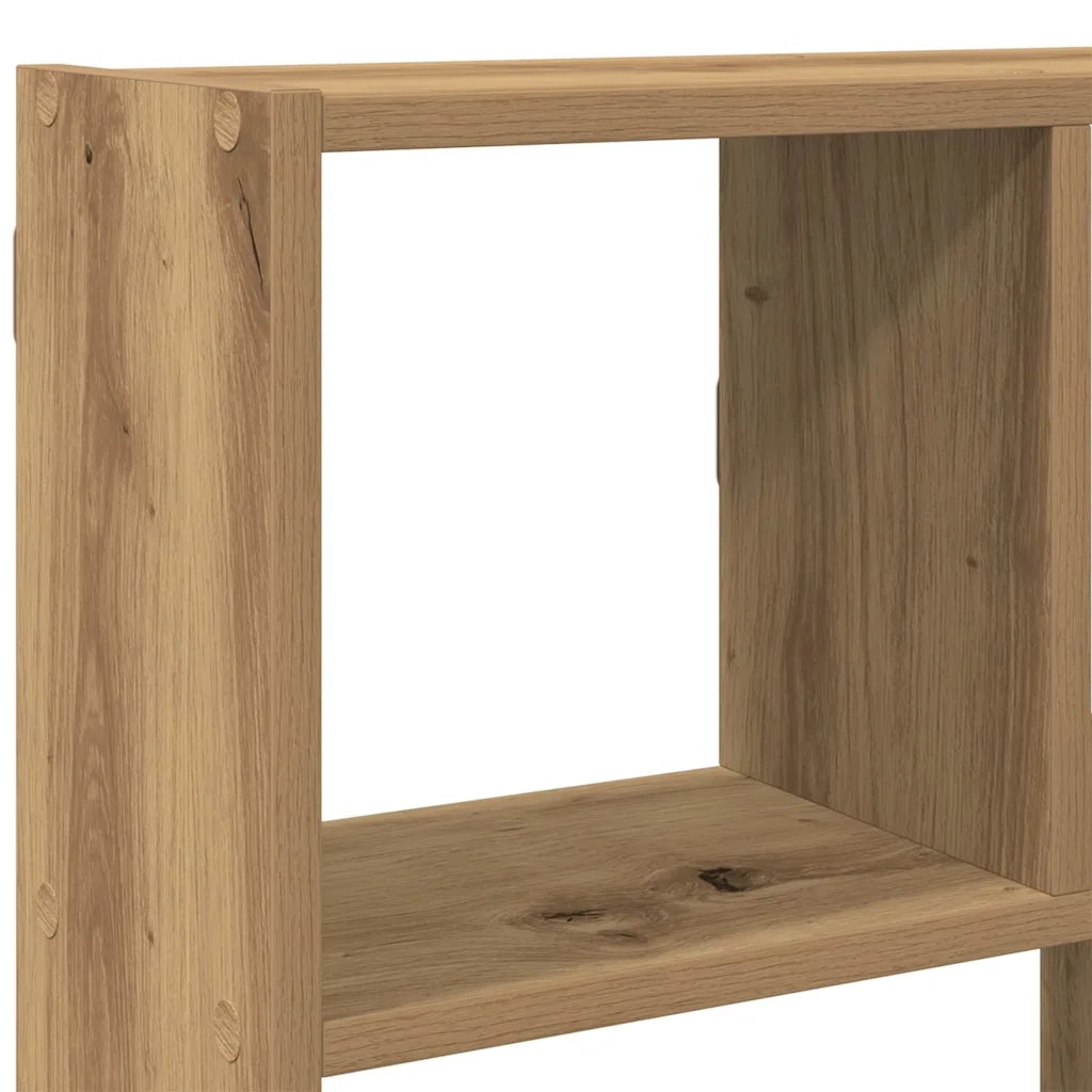 vidaXL Mensola a Muro Cubo 12 Scomparti Truciolato Rovere Artigianale