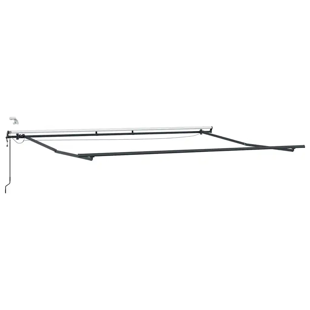 Tenda da Sole con Antracite 5 x 3 m Metallo 313263