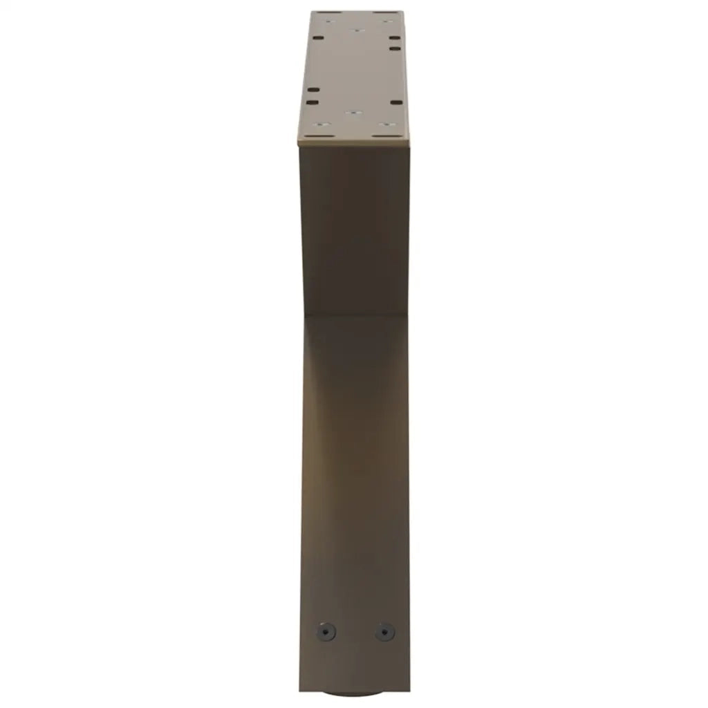 Gambe per Tavolino da Caffè 2 pz in Acciaio Naturale 50x(30-31,3) cm Acciaio 4012687