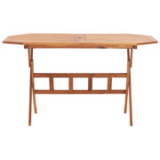 Tavolo da Giardino | Tavolino da esterno Pieghevole 135x85x75 cm Massello di Acacia