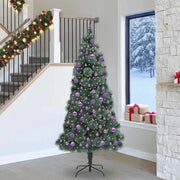 Albero di Natale artificiale pre-illuminato con set di palline 3396196