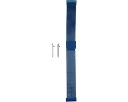 Cinturino orologio a maglia 14 mm con chiusura magnetica, regolabile rapidamente - Blu