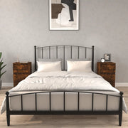 Comodini 2pz-Set di 2 Tavolino da notte Rovere Fumo 40x35x70 cm 827920