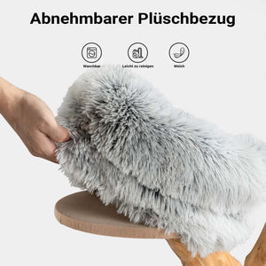 Fudajo Albero tiragraffi con design a rami 80 cm con peluche e legno di pero