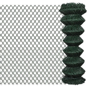 Recinzione a Rete in Acciaio 1,25x25 m Verde 140350