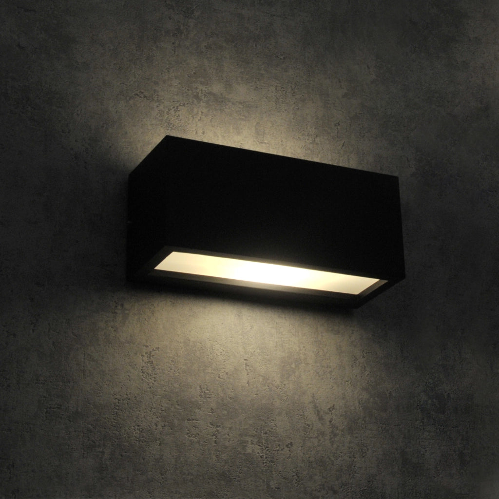 Applique esterna nera 1xE27 TOKIO Polux IP54 alluminio