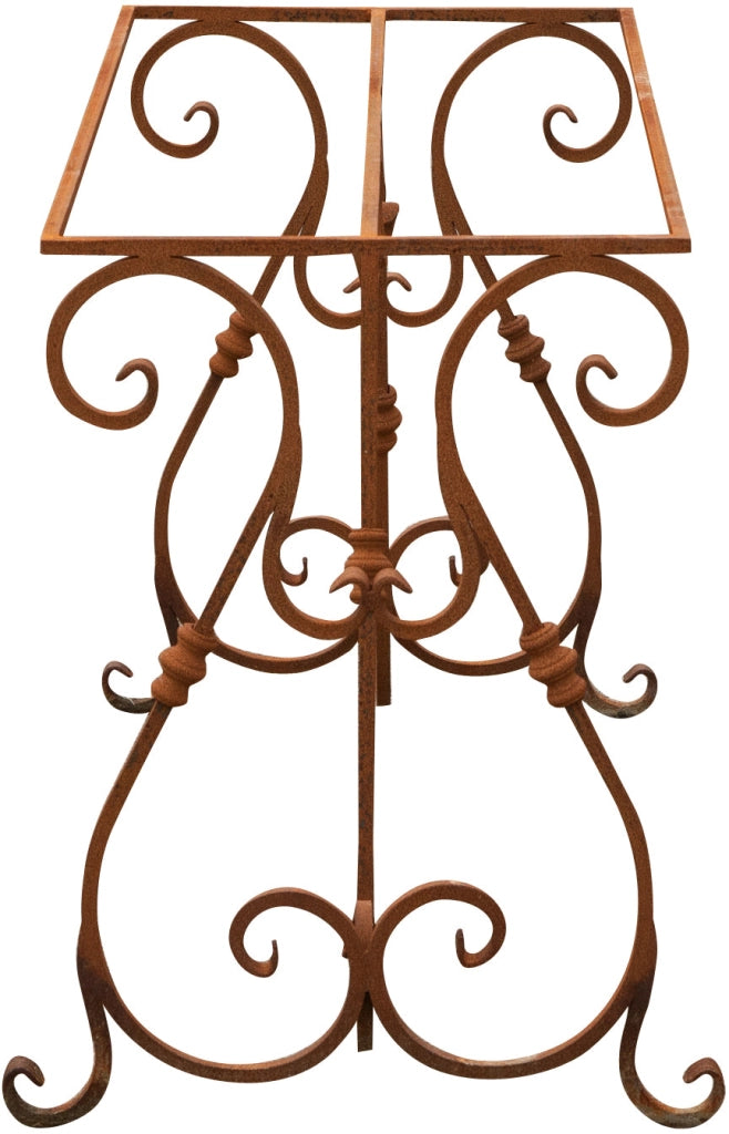 Biscottini Base tavolo in ferro pieno L110xPR50xH74 cm. forgiato mano trattato, Offerta