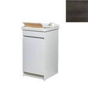 Mobile Lavatoio in Ceramica 1 Anta con Strofinatoio in Legno Massello 45x50x86A cm Olmo Scuro