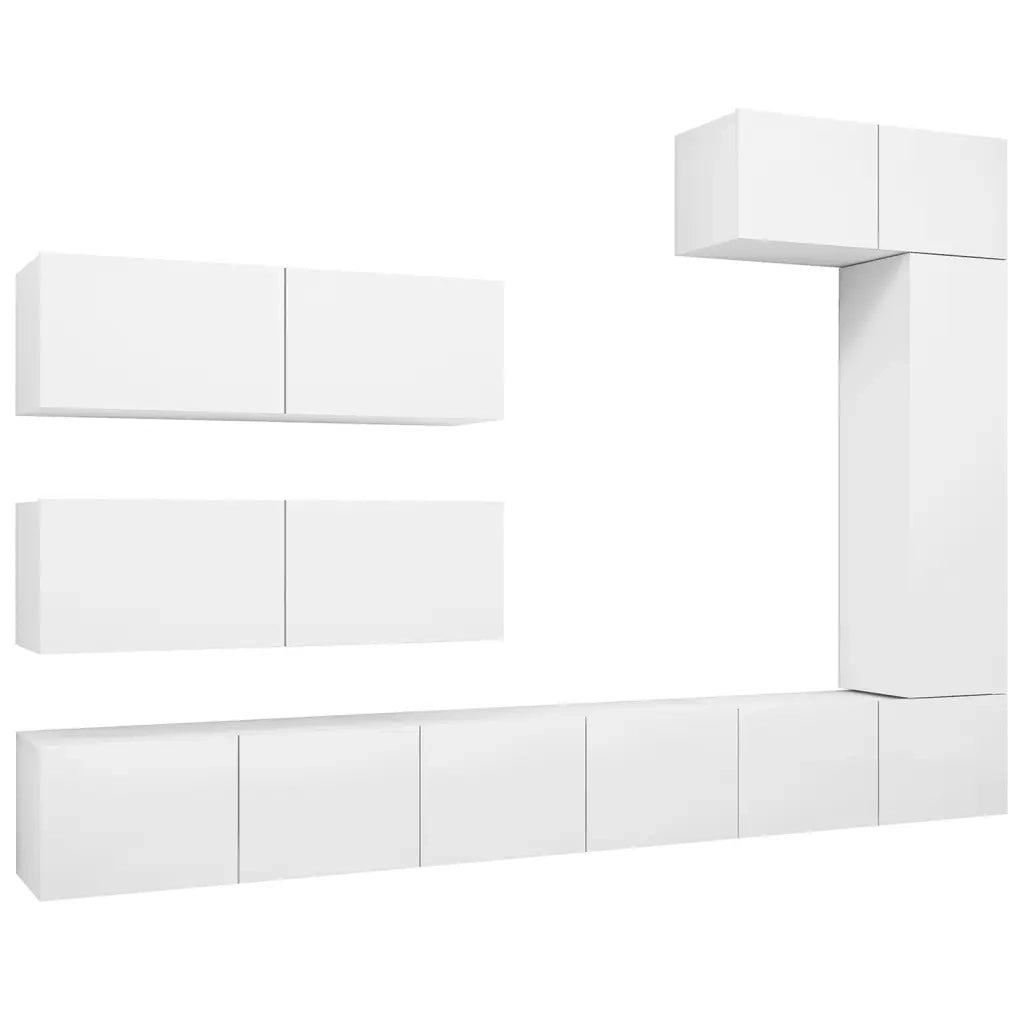 Set Mobile TV 7 pz Bianco in Truciolato cod mxl 33819
