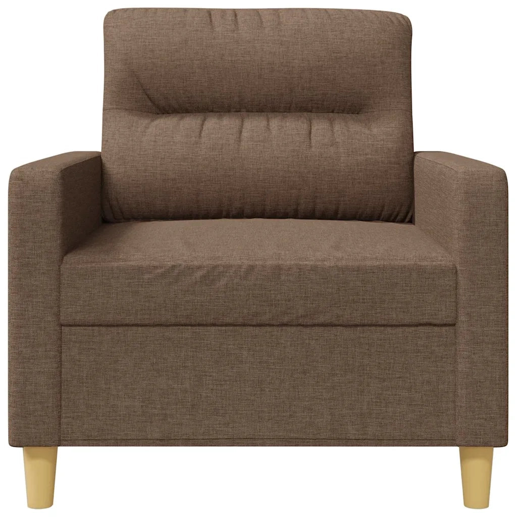Poltrona Marrone 60 cm in Tessuto 359222