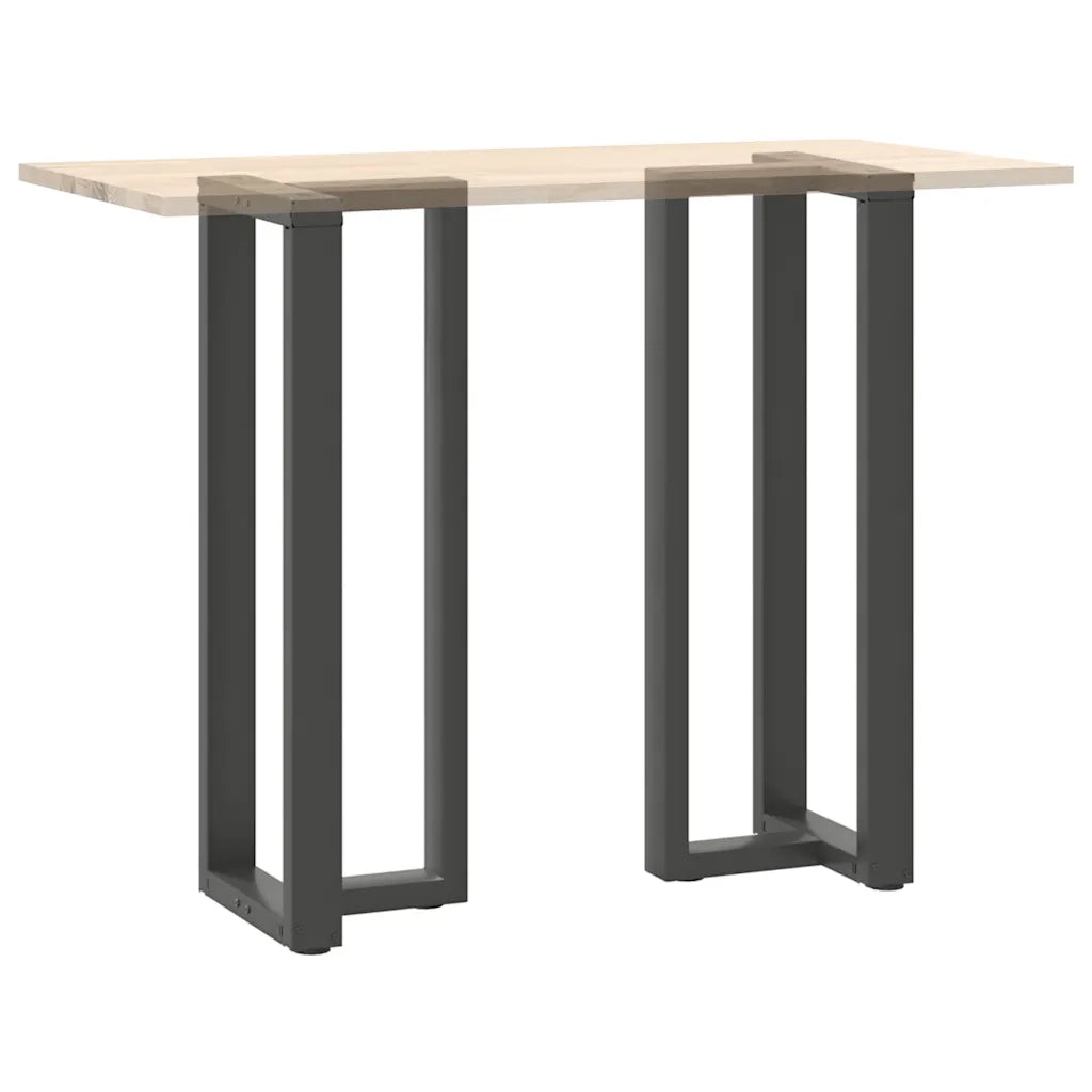 vidaXL Gambe per tavolo da bar a forma di T 2 pz Antracite 50x35x(110-111) cm Acciaio