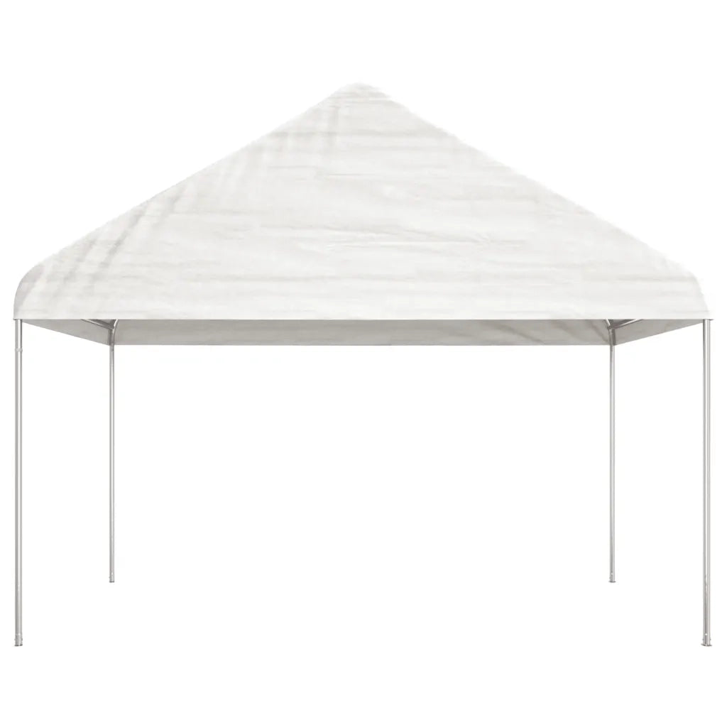 Gazebo con Tetto Bianco 20,07x4,08x3,22 m in Polietilenecod mxl 100341