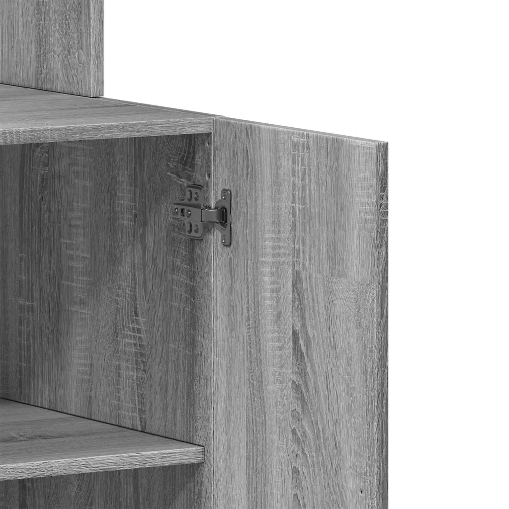 Mobile da cucina-Armadio da cucina Grigio Sonoma 60x50x180cm in Legno Multistrato