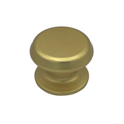 Pomolo fisso per porta SAGUATTI 177/80FB in alluminio oro satinato