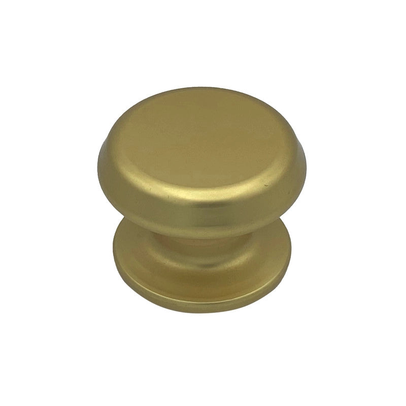 Pomolo fisso per porta SAGUATTI 177/80FB in alluminio oro satinato