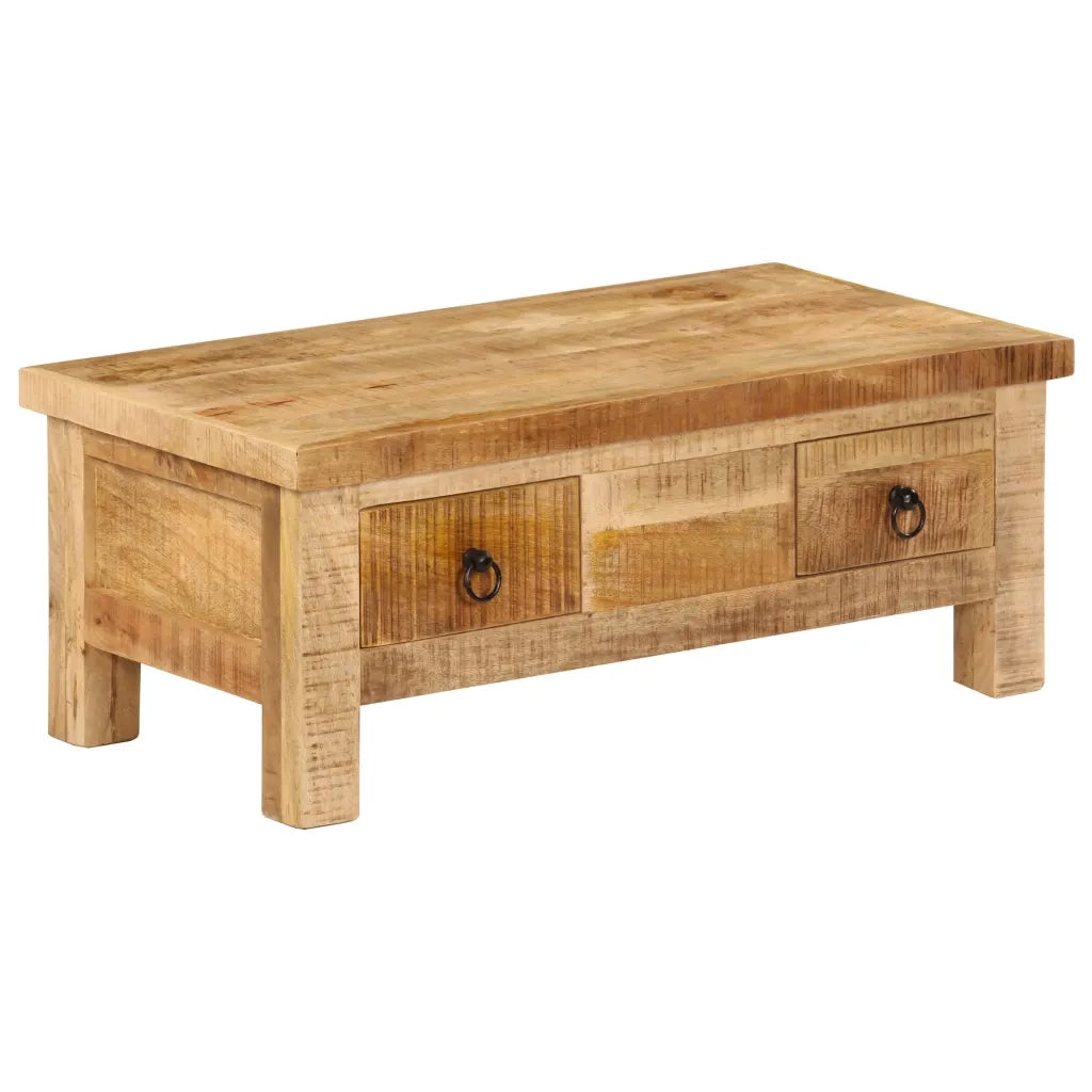 Tavolino da Salotto 90x45x35 cm in Legno Massello di Mango 247326