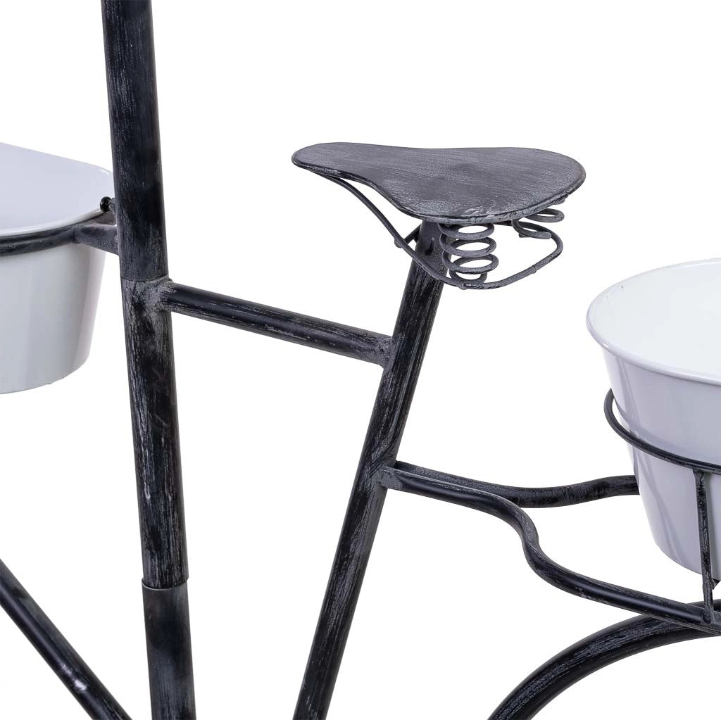 Espositivo bici in metallo con due vasche 175x29x108h cm