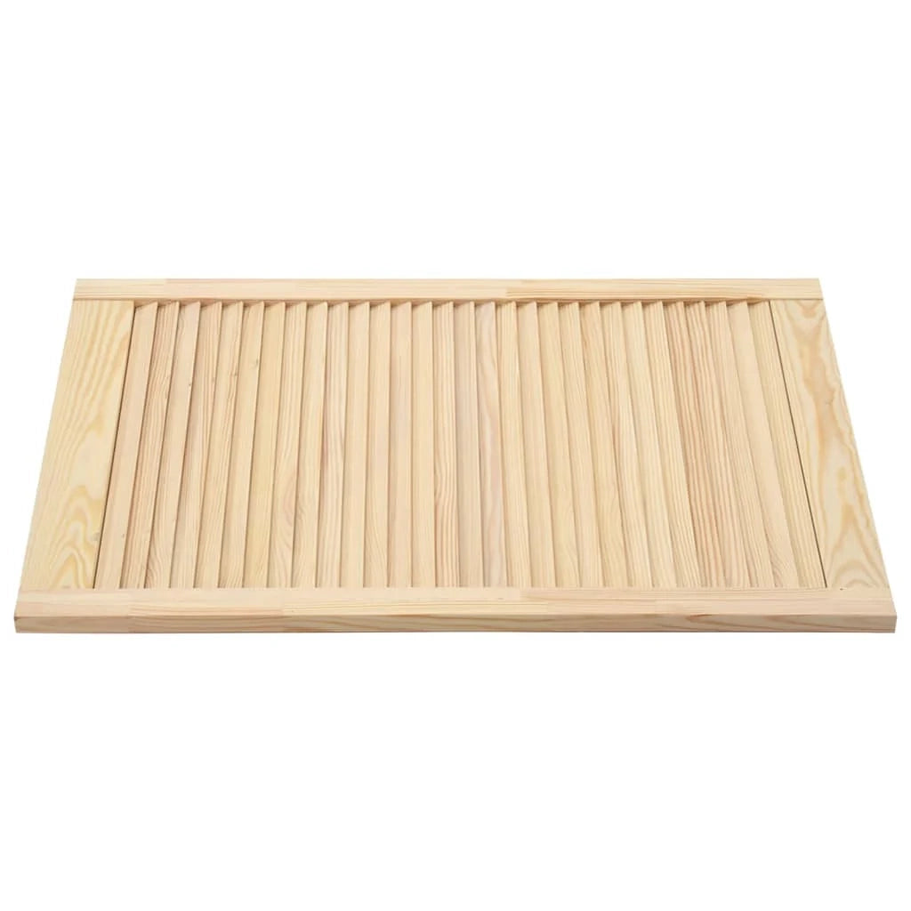 Porta a persiana porta dell'armadio porta della mensola rivestimento dell'armadio divisorio dell'armadio 69 x 39,4 cm legno di pino massiccio 02_0003872
