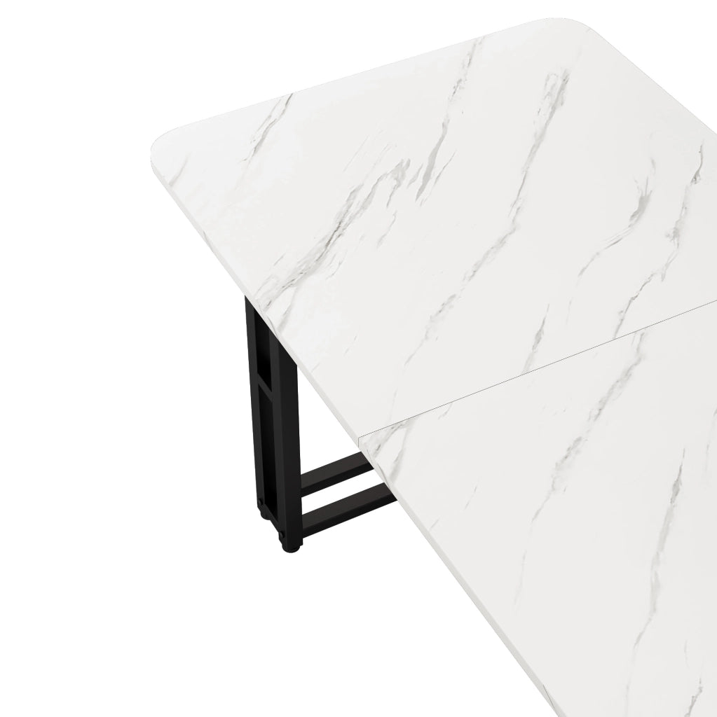 Set tavolo da pranzo moderno con 4 sedie in velluto grigio