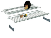 MENSOLA COLAPIATTI ACCIAIO CROM C/SUPP 56 CM- 6,0 coppie