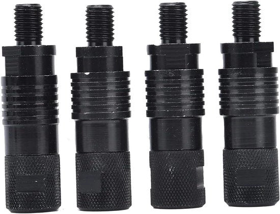 Accessori per pesca - Staia di avviso per carpe - 4 pezzi - Allarme e staia per pesca - Accessori per canne da pesca - Fissaggio per tubi - Connettore veloce maschio - Fissaggi per tubi da giardino.